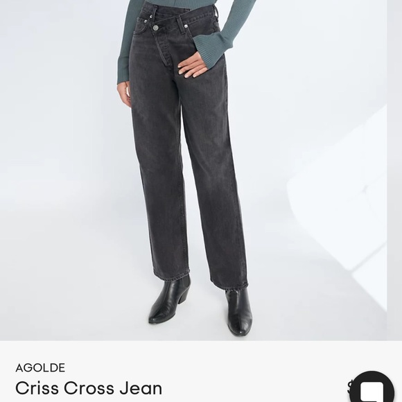 Agolde Denim - Agolde criss cross jeans black